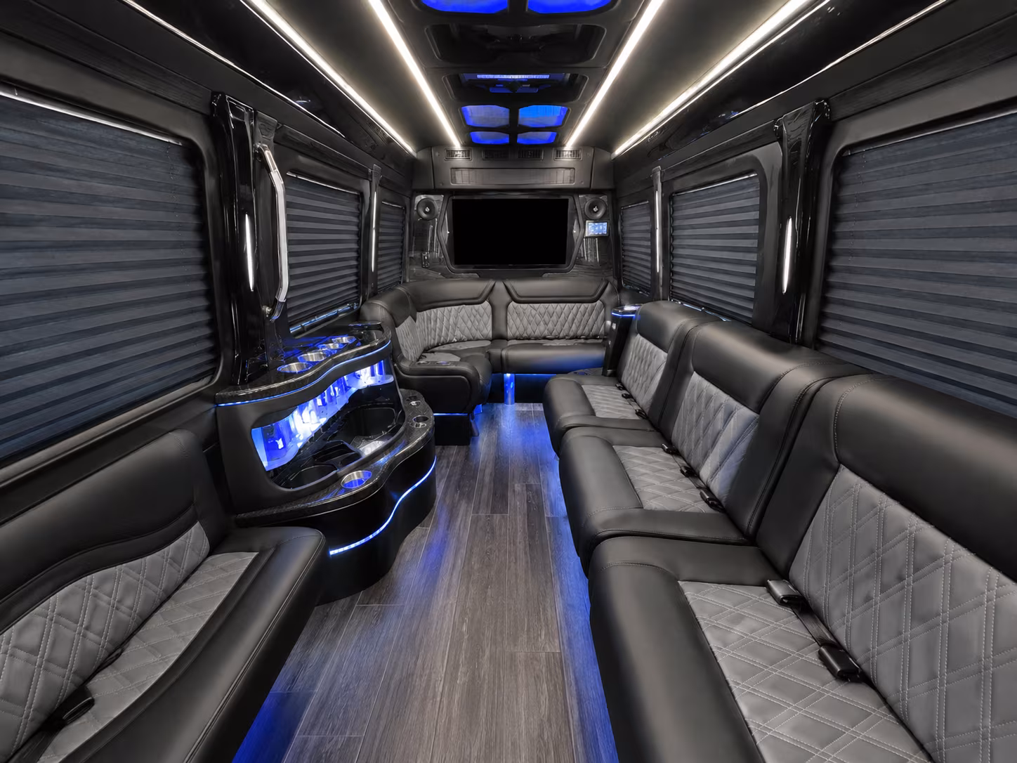spokane 50 passenger party bus interior